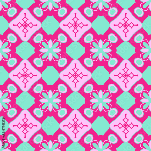 Seamless pattern with geometric shapes. The ornament. Abstract texture designs can be used for backgrounds, motifs, textile, wallpapers, fabrics, gift wrapping, templates. Vector.	
