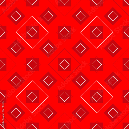 seamless festive ornament from red squares