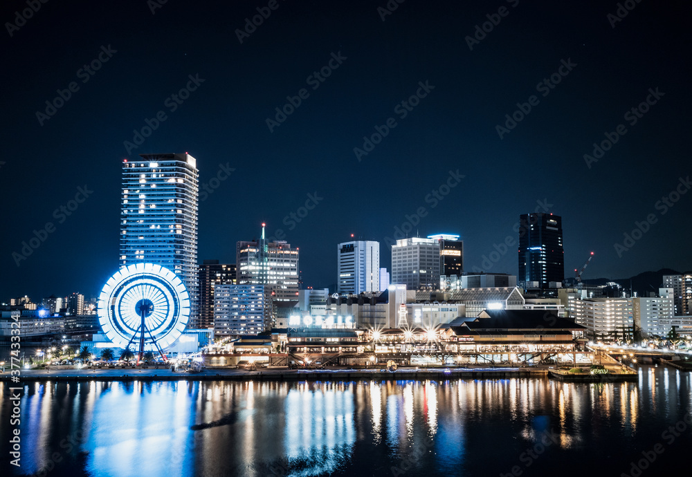 Obraz premium 神戸ハーバーランド 夜景