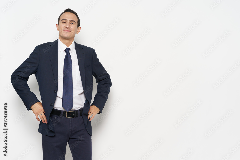 Business man in suit self-confidence executive success Business man in suit self-confidence executive success