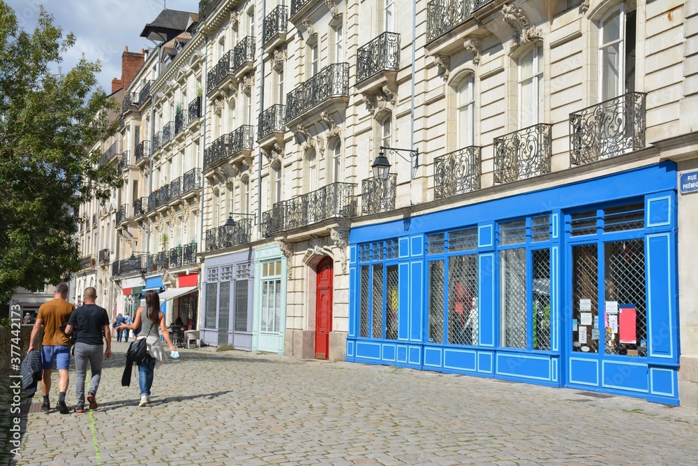 Naklejka premium Nantes - Centre ville - Cité des ducs de bretagne