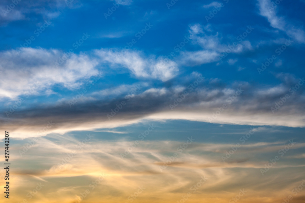 Obraz premium Blue sky with clouds