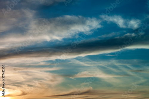 Cloudy gradient sky 