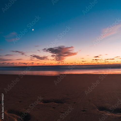 Atardecer en una playa