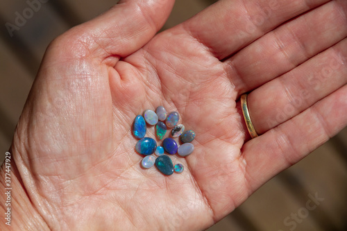 Australian precious opal arrangement