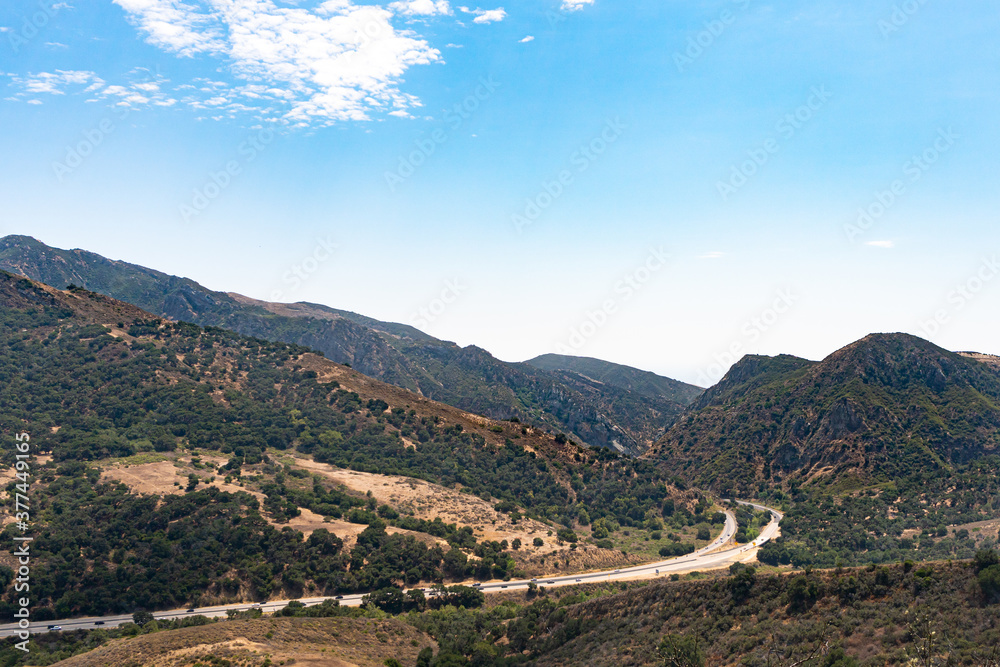 Freeway Through the Santa Ynez Mountains