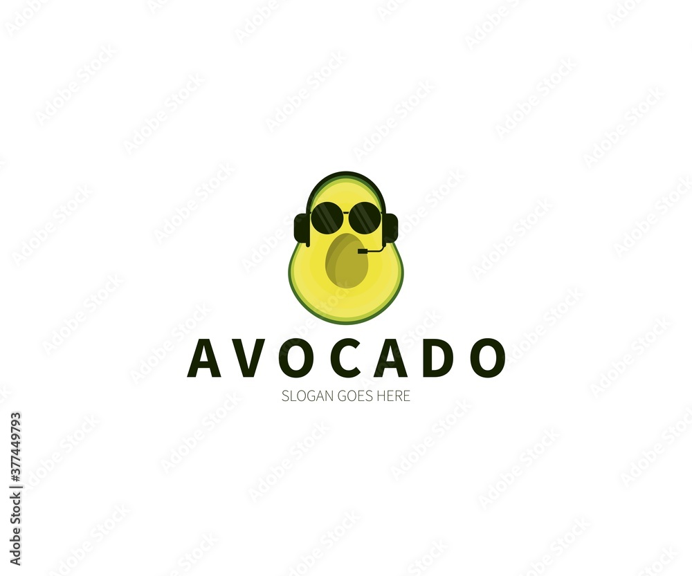 Avocado Headset, music, e-sport, gamer, podcast Logo Concept. Vector Design Illustration. Symbol and Icon Vector Template. Avocado Headset, music, e-sport, gamer, podcast Logo Concept. Vector Design Illustration. Symbol and Icon Vector Template.