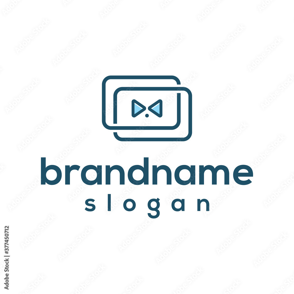 Tie media logo design vector Tie media logo design vector