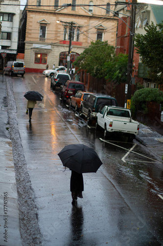 A rainy day in St Kilda, Melbourne Australia photo