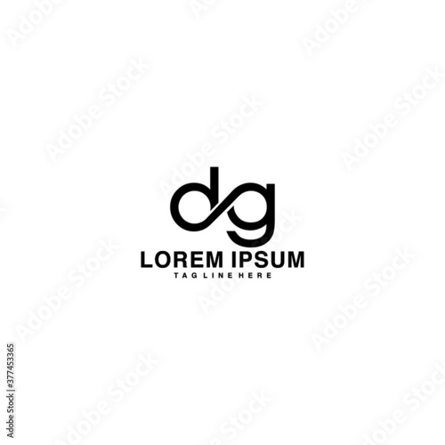 DG logo initial letter design template vector 