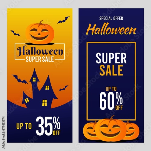 Halloween Super Sale Vector Design
