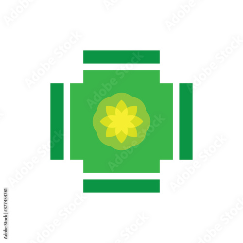 Plus with Flower logo for nature medical healing treatment or theraphy clinic