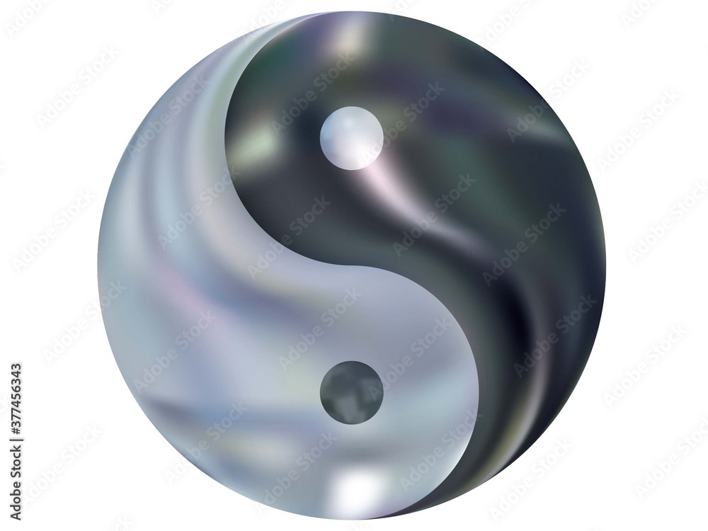 Mesh background in the form of yin yang. Mesh background in the form of yin yang.