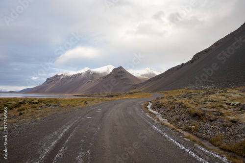 Rural access road in Iceland