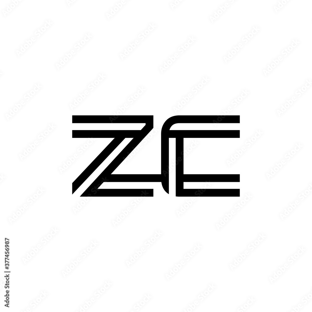 initial letter zc line stroke logo modern initial letter zc line stroke logo modern