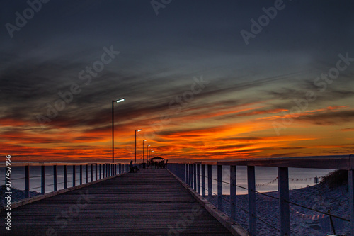Grange Pier at Sunset © Vinod