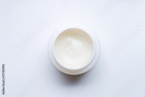 Cosmetic product on  a white background.