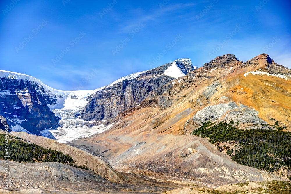 The Snow Dome Glacier in Jasper National Park