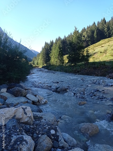 river in the mountains