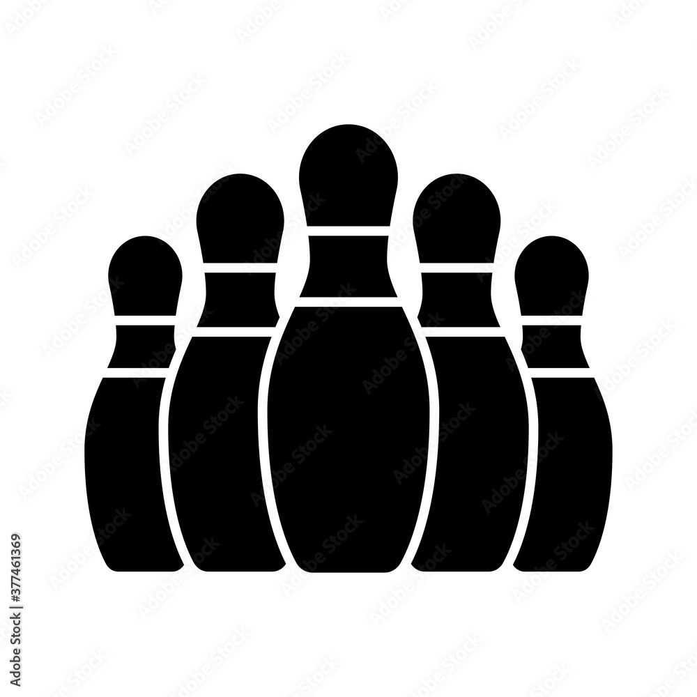 bowling pin icon vector illustration design bowling pin icon vector illustration design