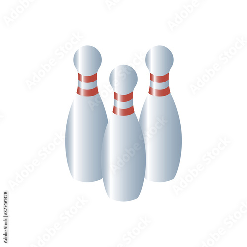 bowling pin icon vector illustration design
