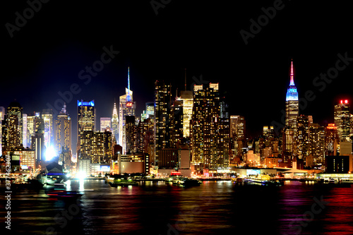 Night view of Manhattan from New Jersey 