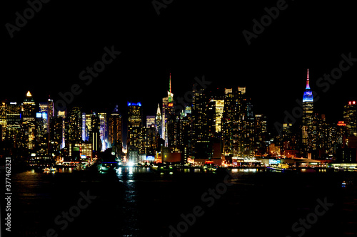 Night view of Manhattan from New Jersey  © vacant