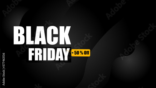 Black Friday promotion campaign elegant and elegant black background