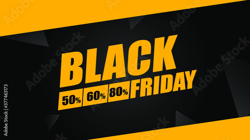 Advertising art of Black Friday promotion campaign.