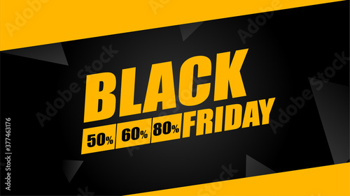 Advertising art of Black Friday promotion campaign.