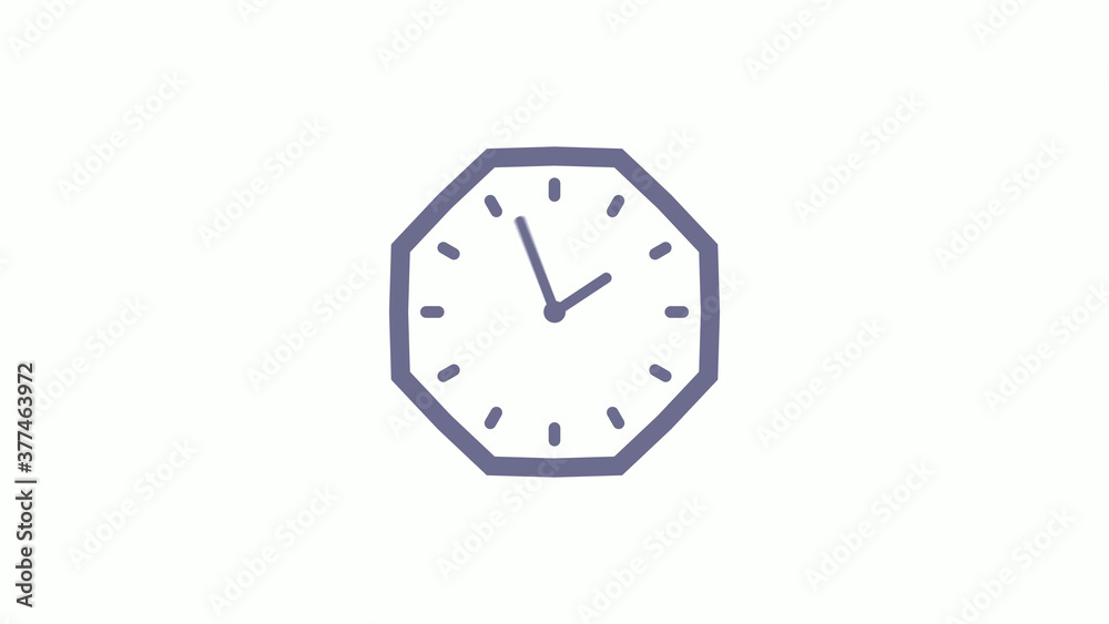 12 hours counting down clock icon with trick,Aqua gray clock icon on white background 12 hours counting down clock icon with trick,Aqua gray clock icon on white background