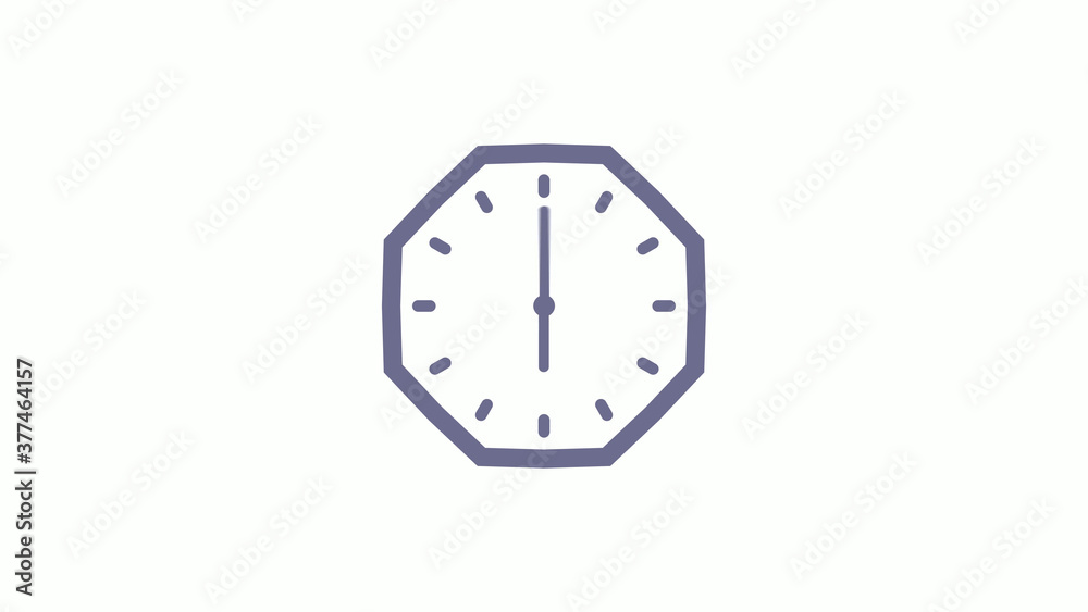 12 hours counting down clock icon with trick,Aqua gray clock icon on white background 12 hours counting down clock icon with trick,Aqua gray clock icon on white background