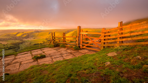Mam Tor Gate near Hope Valley in the Derbyshire Peak District