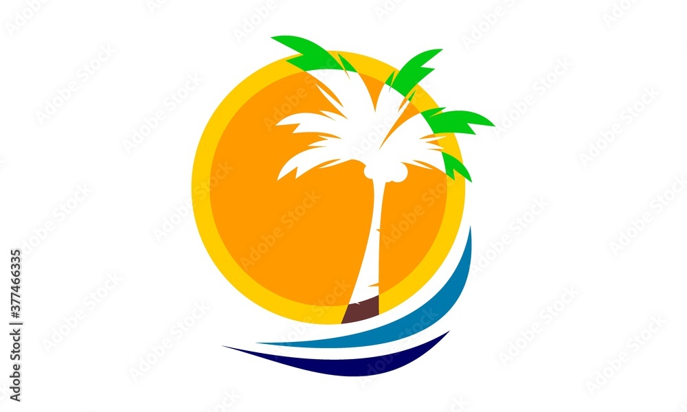 logo beach summer
