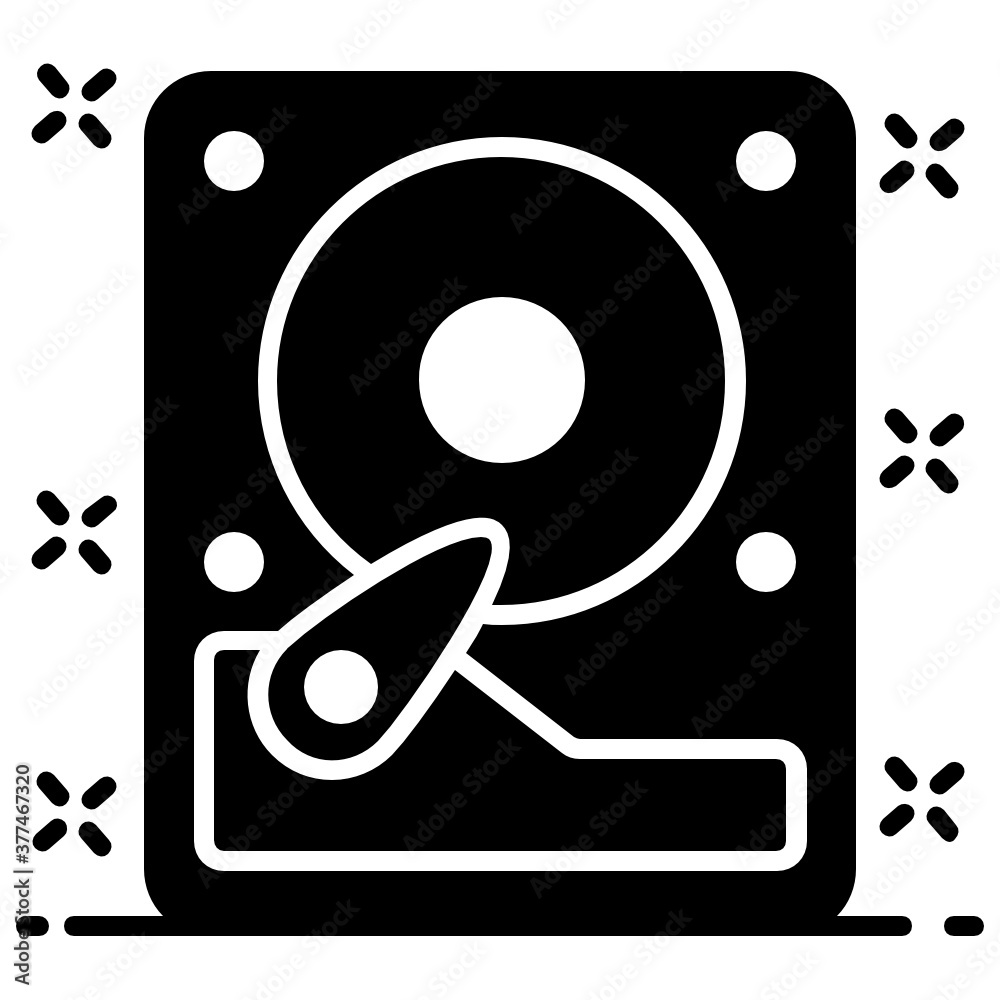 Hard disk icon, vector design.
Hard disk icon, vector design.