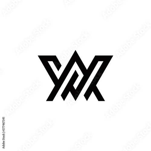 a w aw wa initial logo design vector symbol graphic idea creative