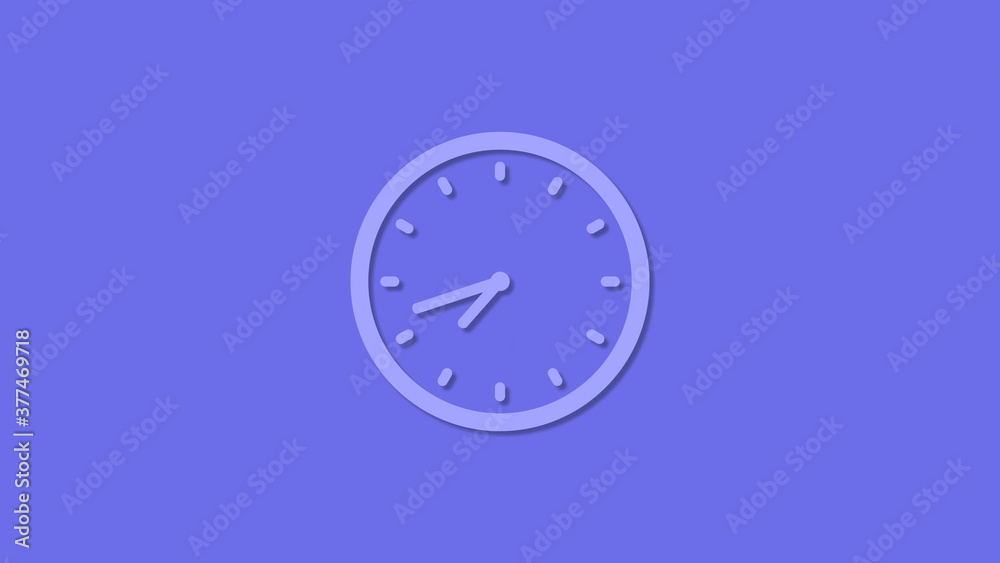 Amazing circle 12 hours counting down clock icon,Clock icon