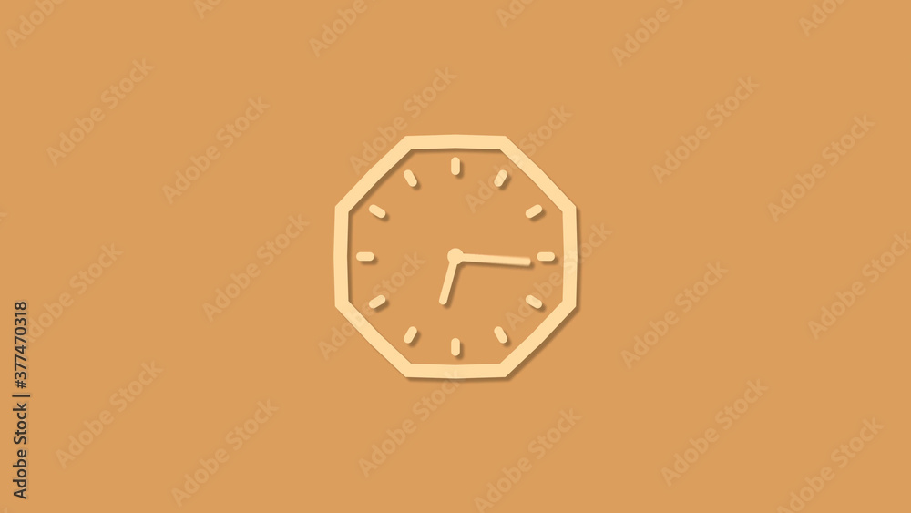 Beautiful brown color counting down clock icon,New clock icon Beautiful brown color counting down clock icon,New clock icon