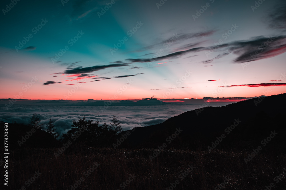 秋の山