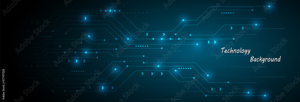 Obraz premium Circuit technology background
