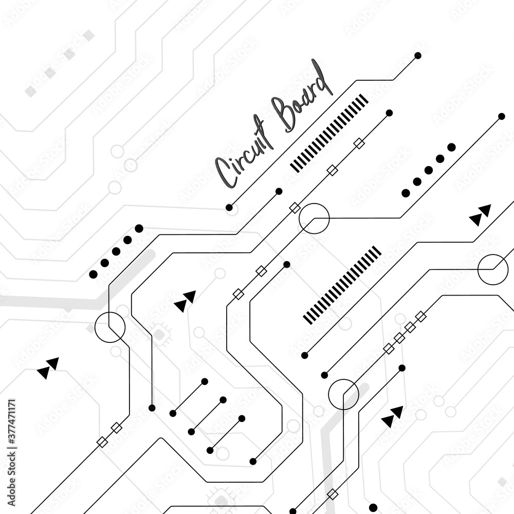Obraz premium Circuit technology background