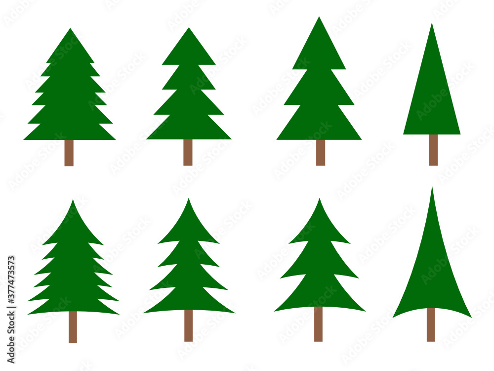 Vector illustration of conifers icon