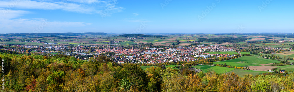 Weißenburg in Mittelfranken, alte Reichsstadt im Naturpark Altmühltal