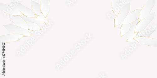 White gold background, vector illustration