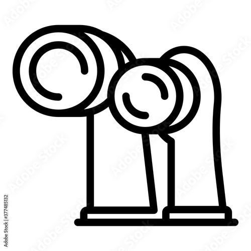 Electric toothbrush new heads icon. Outline electric toothbrush new heads vector icon for web design isolated on white background