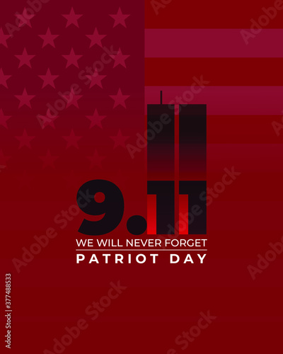 vector illustration for american patriot day