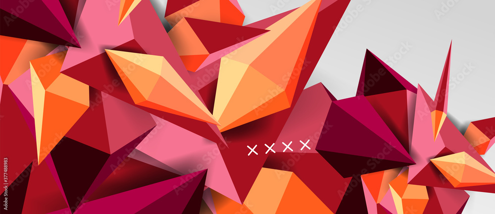 3d low poly abstract shape background vector illustration 3d low poly abstract shape background vector illustration