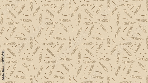 Oat pattern wallpaper. oat symbol. free space for text. rice sign. Rice pattern wallpaper.