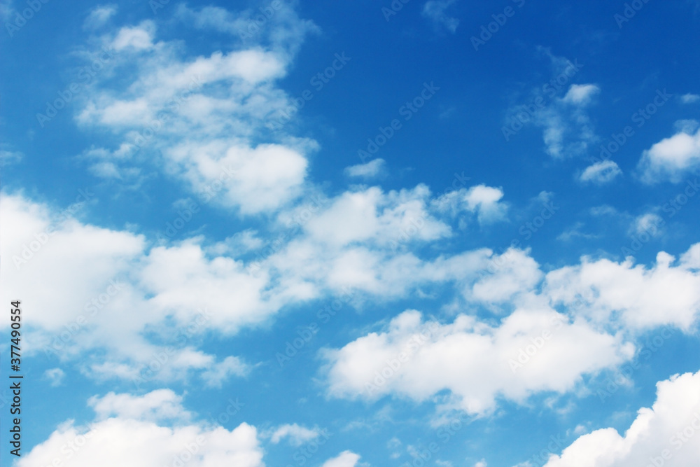 Blank sky surface with small clouds Blank sky surface with small clouds