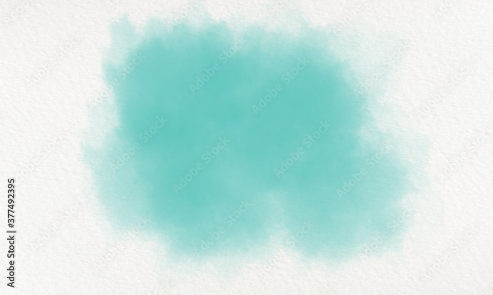 Turquoise green watercolor background